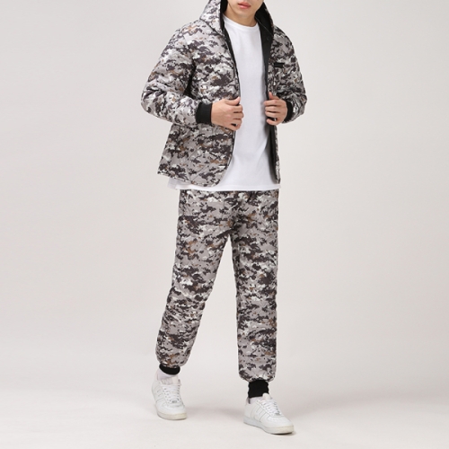 후앙스 국내생산 디지털 후드 깔깔이 방한복 세트 SDPD0459