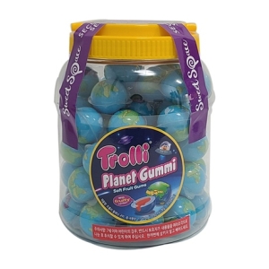 트롤리  지구젤리 플래닛 구미 지구본 젤리 1146g 61개