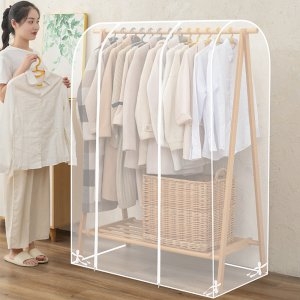 아띠꼴로  행거 옷커버 패브릭 가리개 덮개 행거커버 커튼 가림막