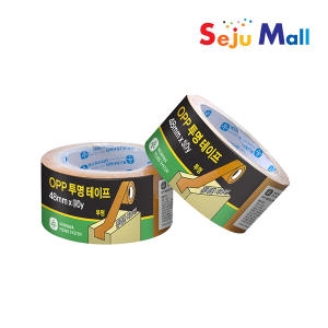 문화산업  OPP 투명 박스테이프 16mm x 25m