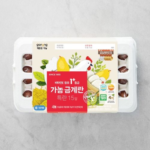가농  금계란 비타민E 함유 1+등급 특란 15구