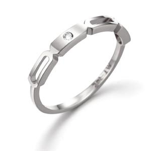 커플레인  포인트 18K 새끼 손가락 반지 R18SW071