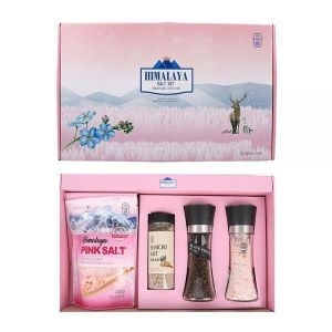 소금명가 히말라야 핑크소금 통후추 함초소금 4종 선물세트