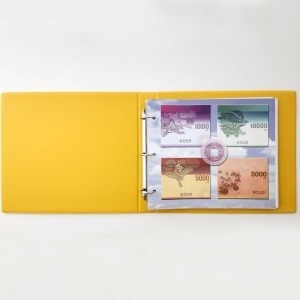 수도문화사  연결은행권보관첩 연결형 지폐보관함 연결권 화폐첩 연결권 지폐 2매용 수집할수있습니다.y