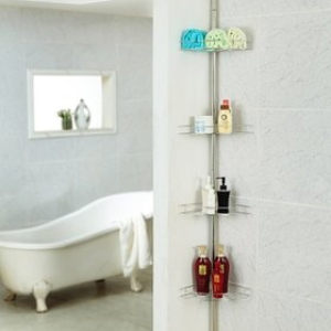 네이처리빙  스텐레스 욕실 코너선반 4단