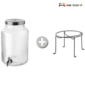 이케아 VARDAGEN 음료디스펜서와 스탠드 세트