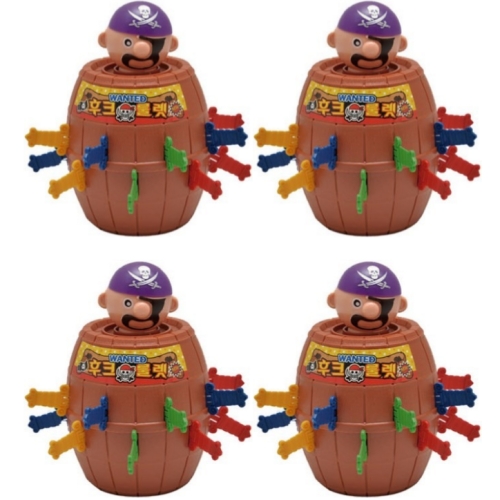 재미존  해적 후크 룰렛게임 소형 4p 혼합색상