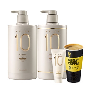미쟝센 살롱 10 극손상 샴푸990ml + 에센스팩 990ml+증정