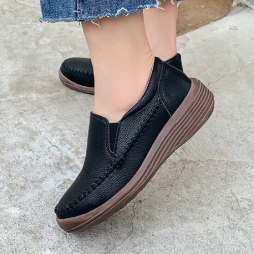 제이슈 여성 소가죽 베이직라인 슬립온 4.5cm - 에누리 가격비교