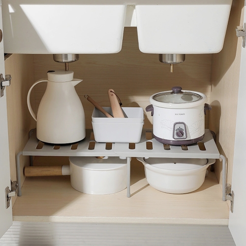 엘홈  길이조절 주방 씽크인 선반 2colors