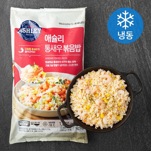 이랜드이츠  애슐리 통새우 볶음밥 냉동 280g 6개
