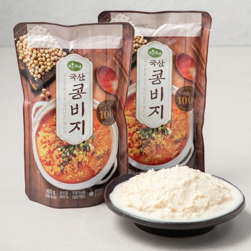 맑은물에 국산 콩비지 400g 2개 - 에누리 가격비교
