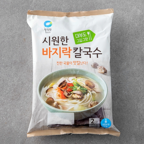 대상 청정원 시원한 바지락 칼국수 366g