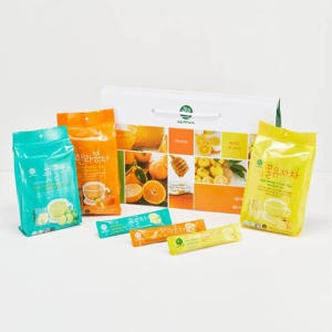 제주자연식품  제주엔팜 제주가 키운 한라봉차 꿀유자차 풋귤차 스틱 3종세트