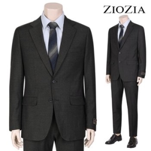 지오지아 남성 레귤러 캐시미어 블랜드 체크 정장세트_AAB1SB1401