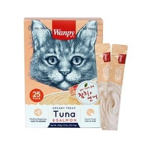 완피 캣 크리미 퓨레 참치&연어 350g (14g x 25p)