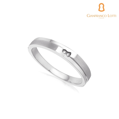 옴므  지안프랑코로띠 CUPOLA 14K골드 다이아커플링 남성용 LGDRM0176W