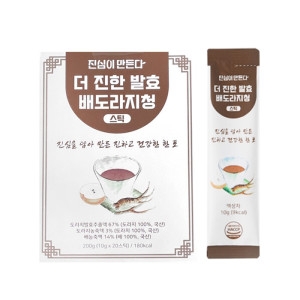 진심이만든다 더 진한 발효 배도라지청 스틱 10g 20포