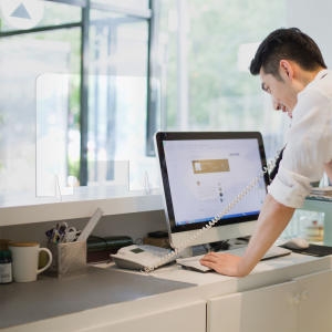 아트사인 은행 상담 창구 투명 아크릴 가림막