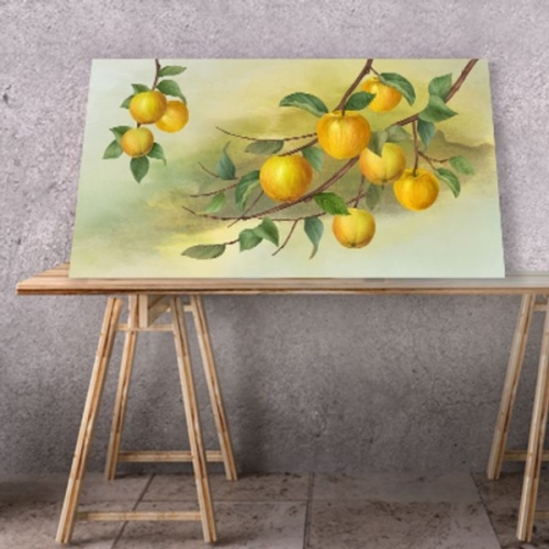 사과 풍수 그림 액자 돈들어오는 부자되는 55캔버스4