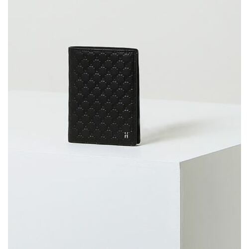 헤지스 남성 로고장식 소가죽 중지갑_HJWA3E836BK