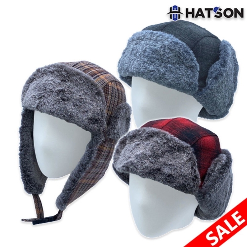 햇츠온 남여공용 피에르가르뎅 트루퍼 햇 방한모자 C24-902