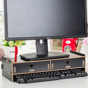 펜아저씨 원목 와이드모니터선반 받침대