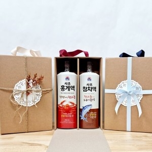 사조  참치액900ml + 홍게액900ml 선물세트