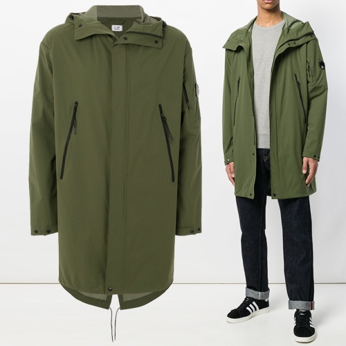 CP컴퍼니 남성 11주년 후드 야상 코트 카키_04CMOW006A 659