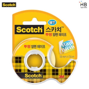 3M 스카치 237 투명 양면 테이프 18mm x 7.6m