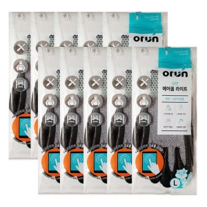 오런  에어폼 라이트 작업용 코팅장갑 스마트폰 터치 특허등록 대형 10개