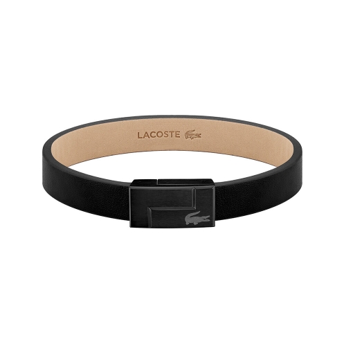 마션틴트 잡화 라코스테 LACOSTE 스틸장식 남성 가죽 팔찌 2040072/2040073