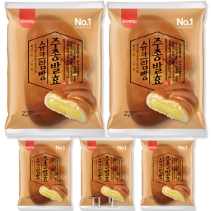 삼립  주종발효 슈크림빵 5봉 빵 봉지빵 간식빵