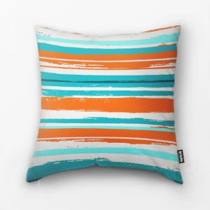 민트페인트 패턴 일러스트 사각쿠션 KCP04