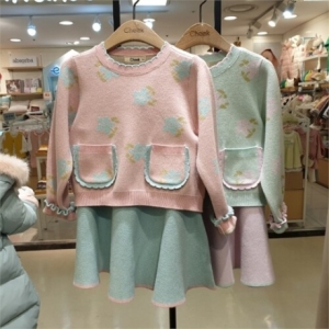 치크 NC06 여아 플레어 스커트 단정 세트 CKSV2321G S9749346