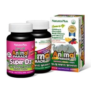 애니멀 퍼레이드 애니멀퍼레이드 멀티비타민 60정 + 비타민D 60정