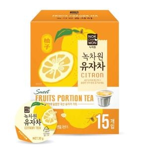 녹차원  유자차포션 15입