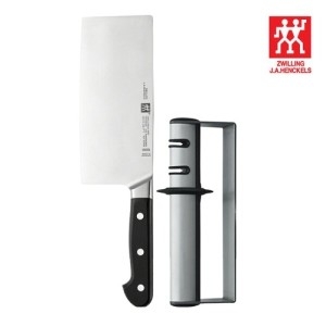 헹켈  즈윌링 프로 2종 (중식도 + 칼갈이)