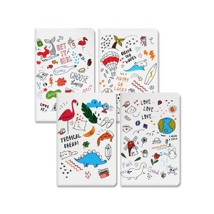 블루마토 일러스트 실제본 유선 노트 NBP001 4권