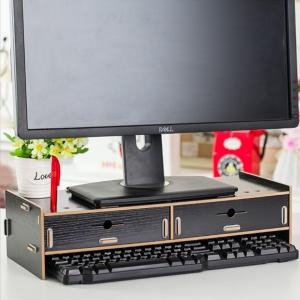 가쯔 와이드 모니터받침대+듀얼 모니터받침대