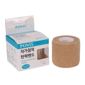 코반 압박 접착 붕대 자가점착밴드 포비스 2인치 1롤