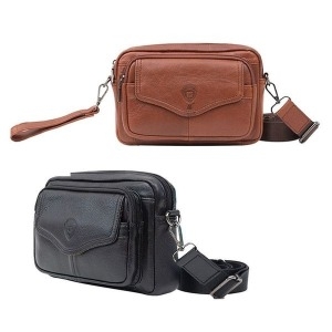 오너클랜 올록 _남성 가로 가죽 외출 여행 보조 가방 캐주얼백 미니백 W8DA510