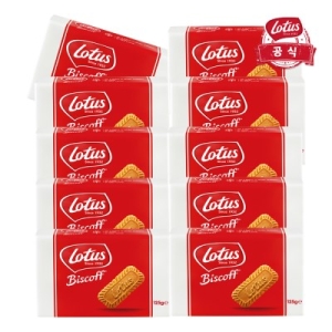 로투스  비스코프 125g x10개 과자 쿠키 커피스낵
