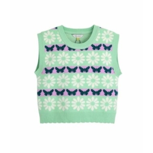 컬리수 나비플라워니트베스트 아이보리 C231VEG01P NC서면