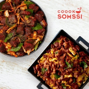 쿡솜씨  왕십리야채곱창 2인분+깻잎매콤순대볶음 2인분