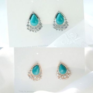 애슬릿  디아나 몰디브 티어스 큐빅 볼드 귀걸이 29423406