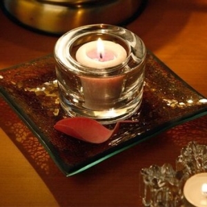 홈앤하우스 몰디브 글래스 티라이트 캔들 홀더