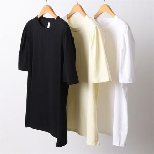 아이우먼 빅사이즈사랑해요 D302L104 롤리투핀턱반팔티셔츠 GO