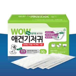 와우 하나로 속기저귀  리필패드  30매 중형