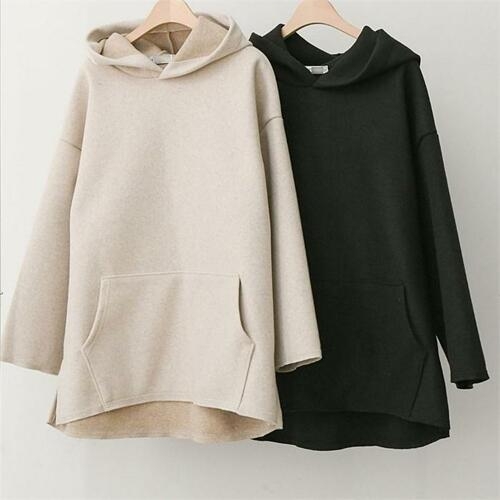 아이우먼 빅사이즈사랑해요 C125L011 울오트밀포켓데끼후드 TM